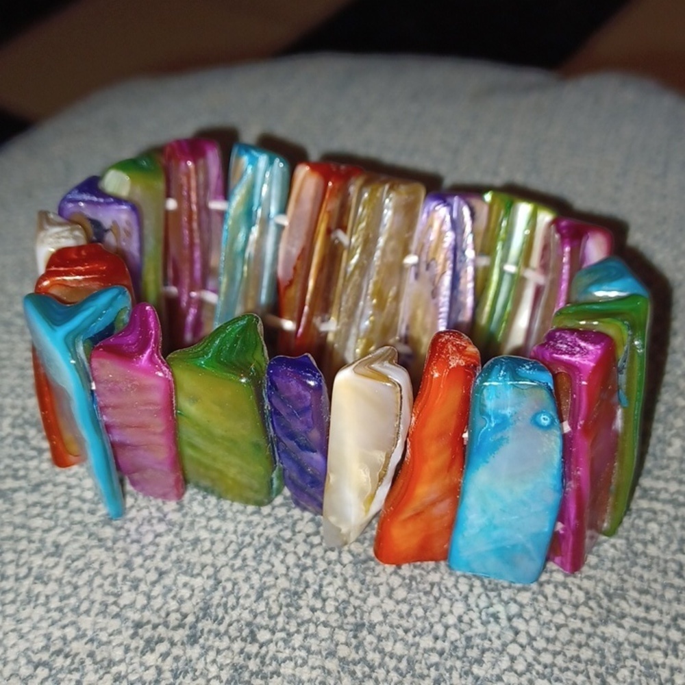 Abalone stretch bracelet